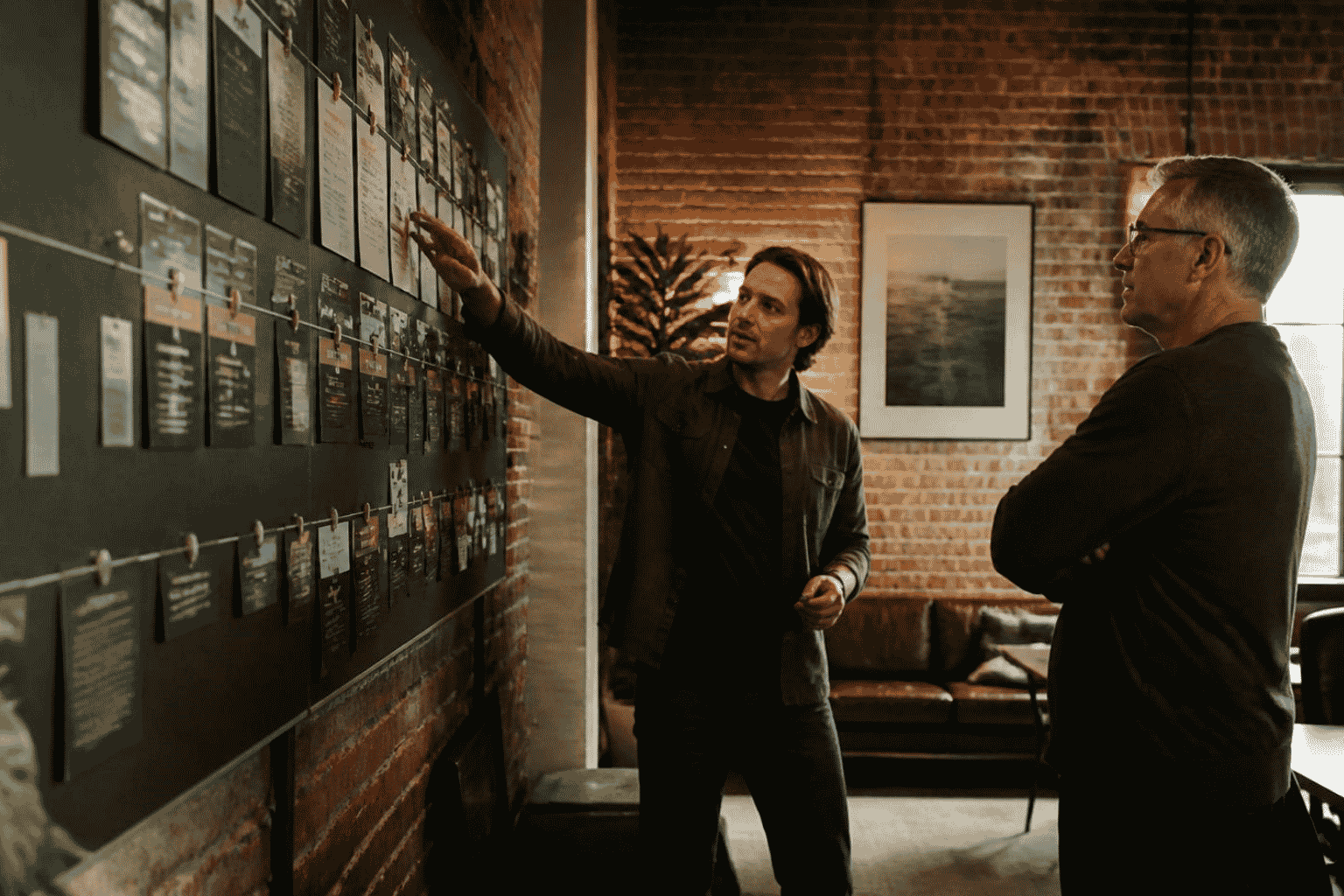 Investor and founder reviewing capital efficiency and operating milestones