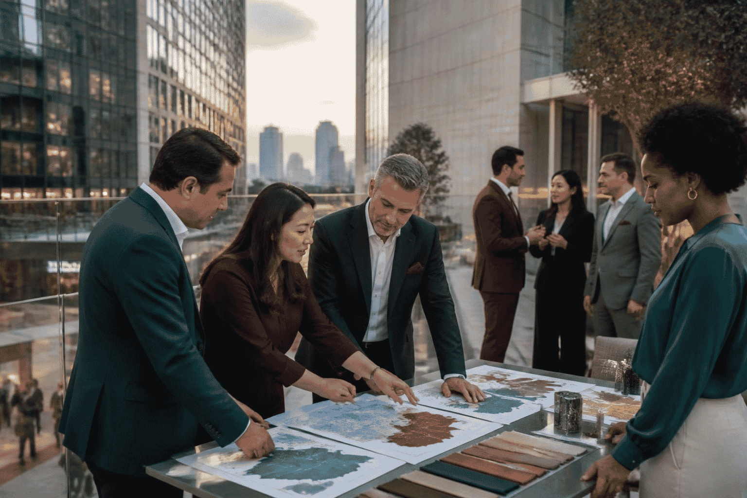 Regional leaders coordinating market decisions for a global enterprise