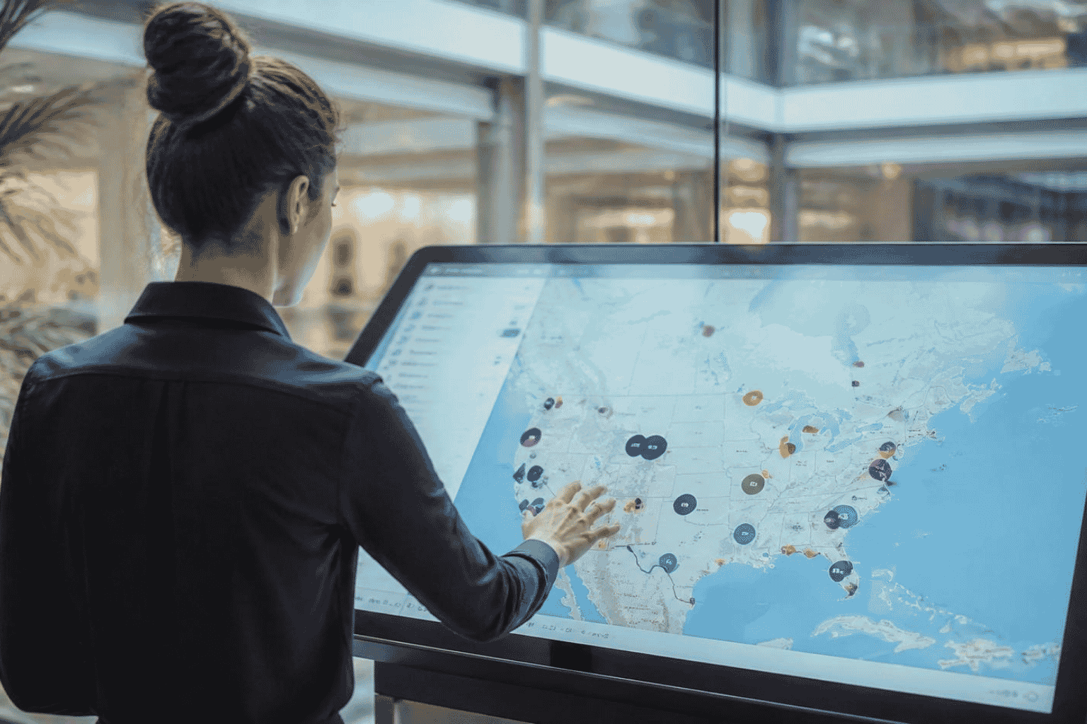 Business buyer filtering acquisition listings by industry location and financial criteria