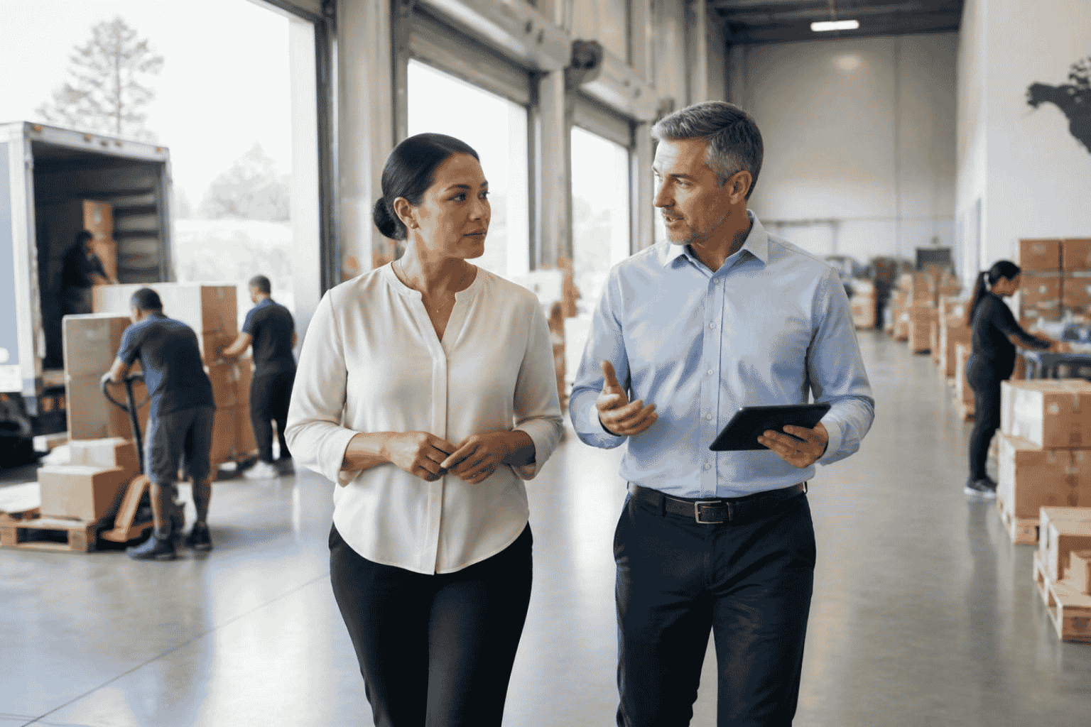 Business owner and advisor evaluating customer leadership and market concentration risks