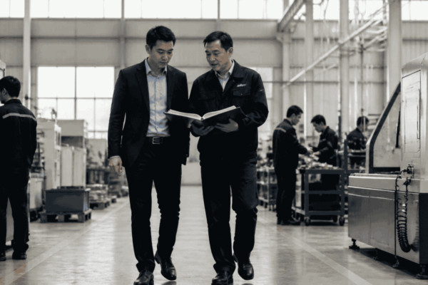 Buyer and former owner coordinating an operational handoff after an acquisition