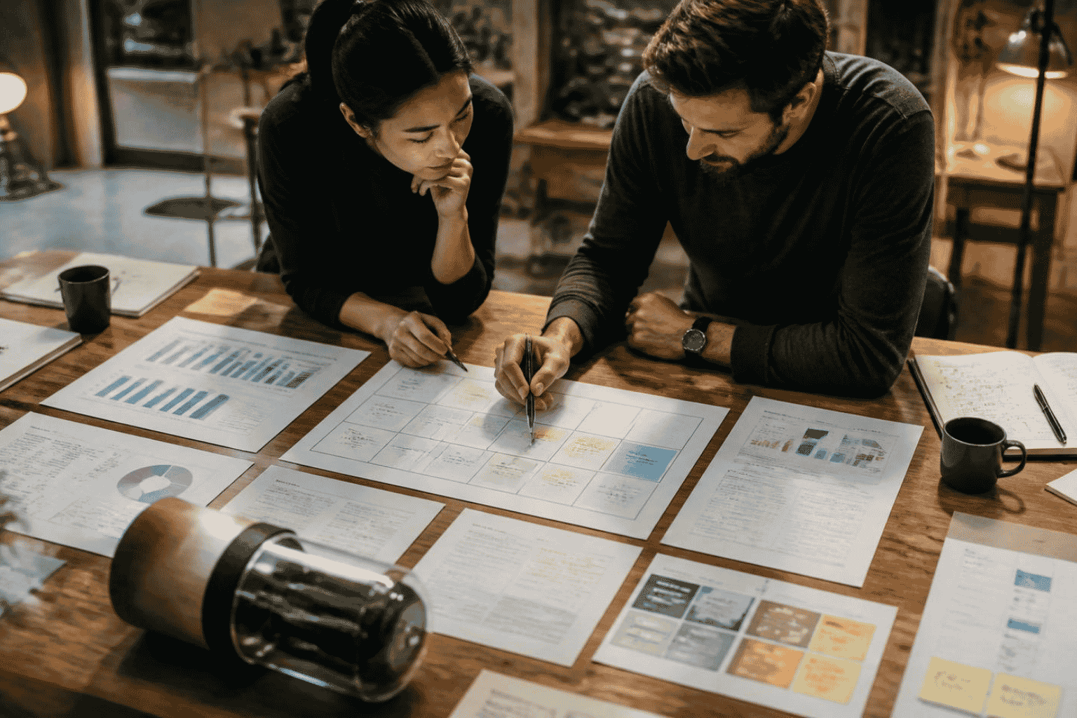 Startup founder reviewing venture capital fit and investor-readiness materials