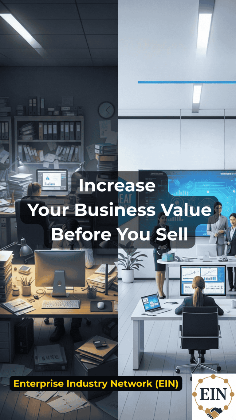 Increase Business Value Before You Sell | EIN Business Brokers | Enterprise Industry Network | EINBB