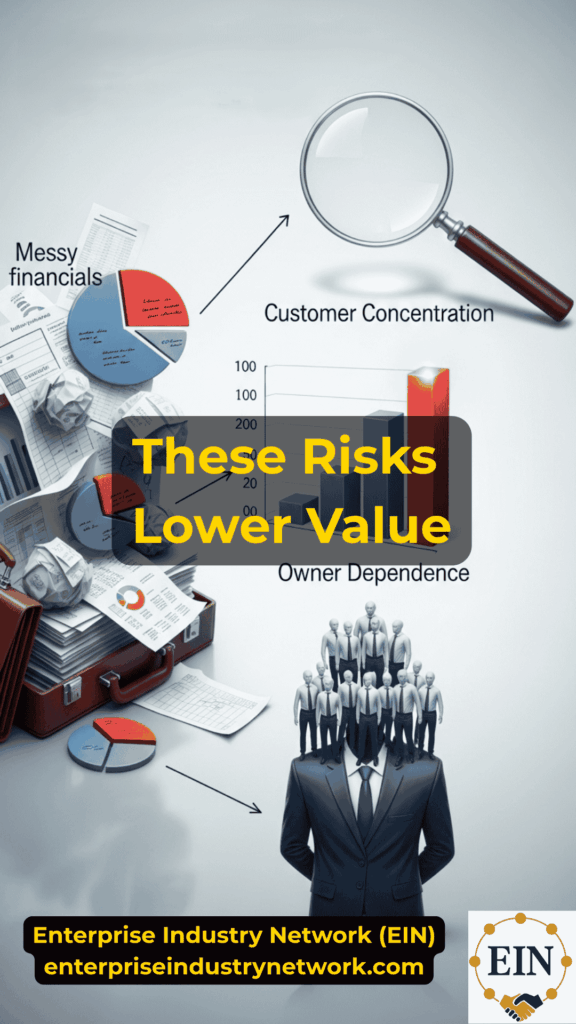 What Can Lower Your Business Valuation Before a Sale? | EIN Business Brokers | Enterprise Industry Network | EINBB