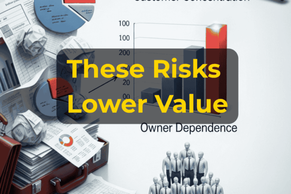 Business owner reviewing factors that can lower business valuation before selling with EIN Business Brokers