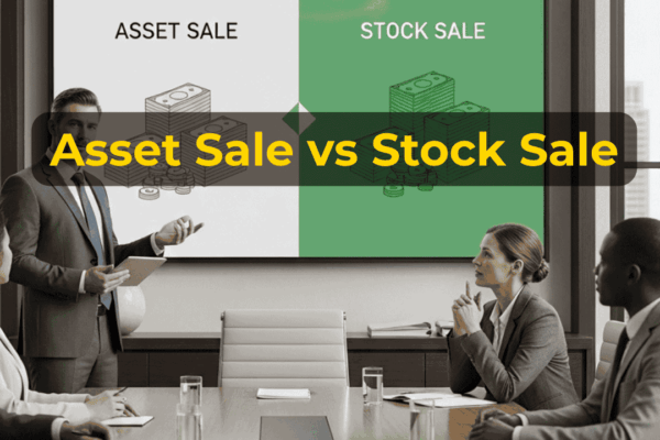 Business seller comparing asset sale and stock sale transaction structures with EIN Business Brokers