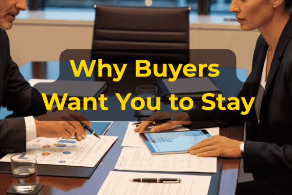 Business seller transitioning operations, customers, and management to a new owner after a business sale with EIN Business Brokers