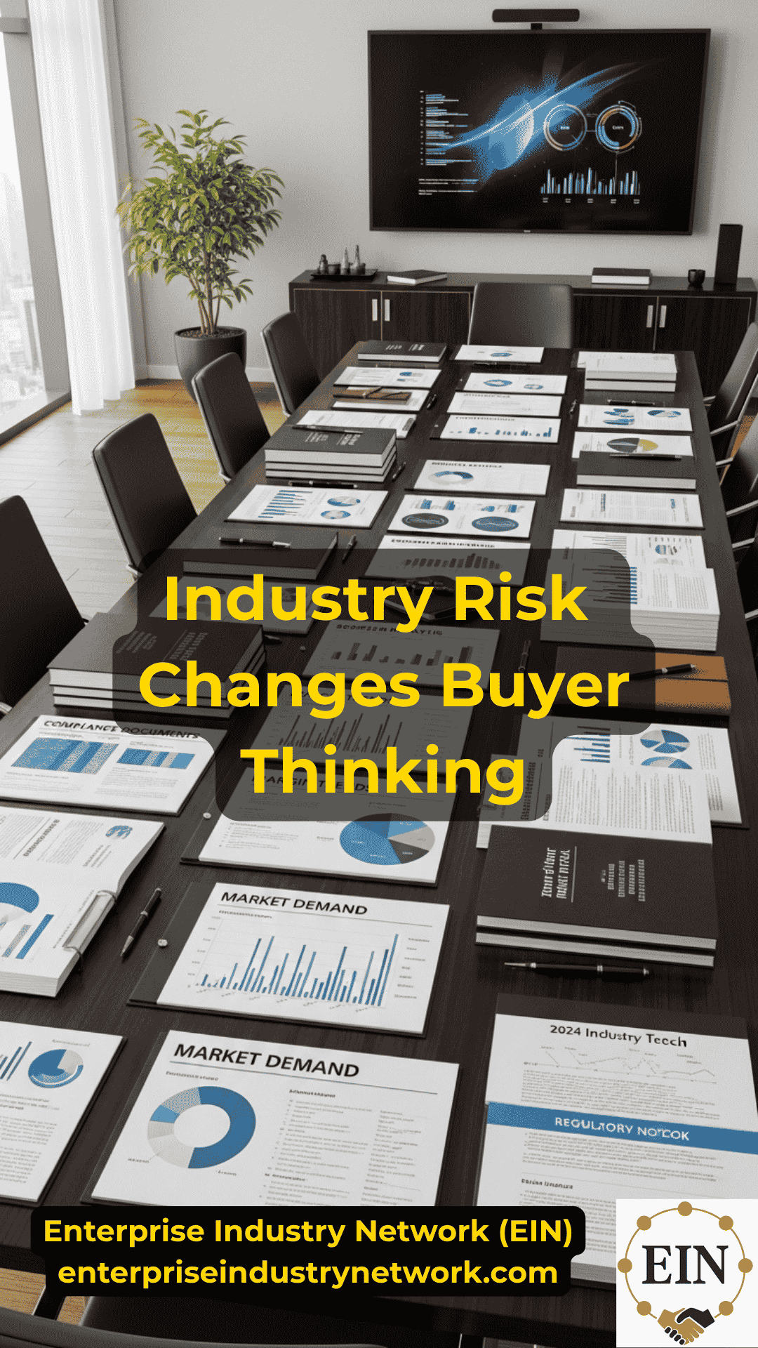 Business owner evaluating industry risk, market conditions, competition, and business valuation with EIN Business Brokers