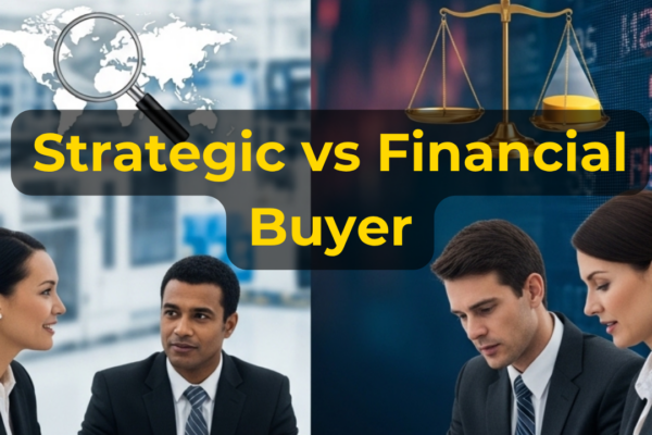 Business seller comparing a strategic buyer and financial buyer based on valuation, financing, and acquisition goals with EIN Business Brokers