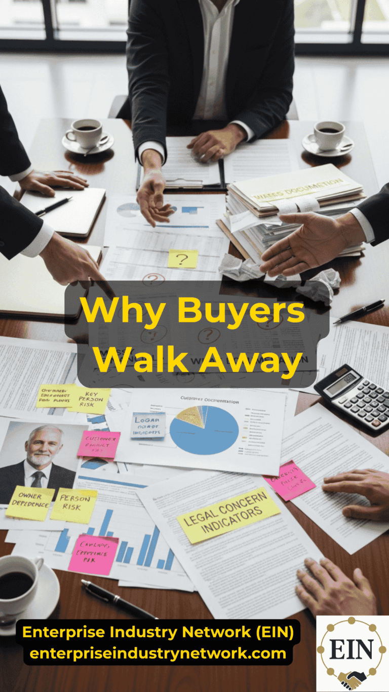 Why Buyers Walk Away From a Business Sale | EIN Business Brokers | Enterprise Industry Network | EINBB