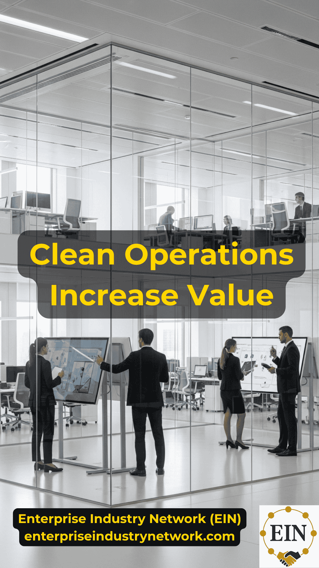 Business owner reviewing clean operations, documented processes, management strength, and owner independence before a sale with EIN Business Brokers