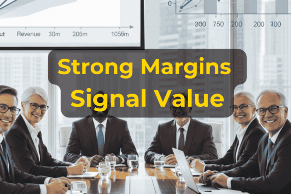 Business owner reviewing profit margins, EBITDA, pricing, operating costs, and business valuation with EIN Business Brokers