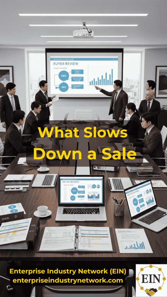 What Slows Down a Business Sale? | EIN Business Brokers | Enterprise Industry Network | EINBB
