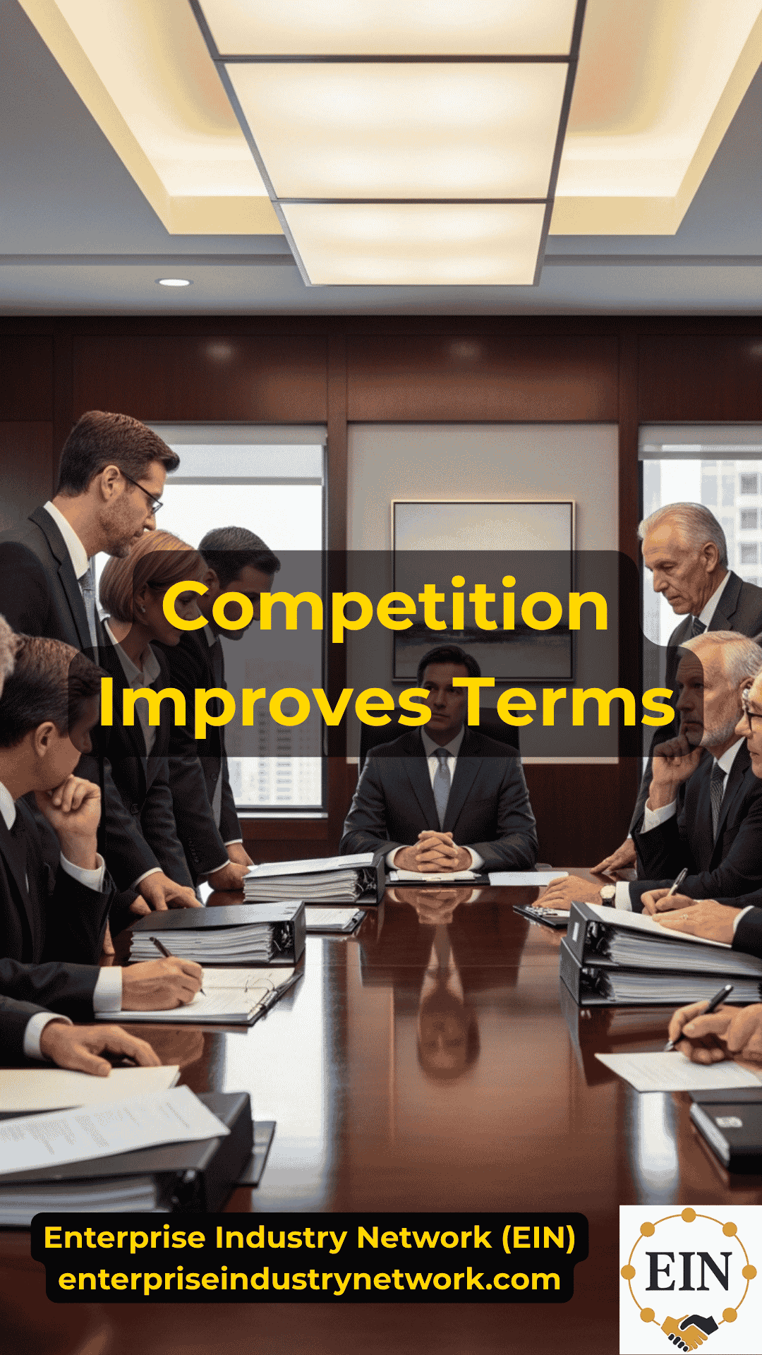 Business owner comparing multiple qualified buyer offers, purchase price, cash at closing, financing, and deal terms with EIN Business Brokers