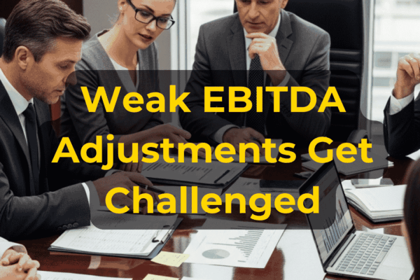 Business buyer challenging EBITDA add-backs including owner compensation, recurring expenses, replacement costs, and unsupported adjustments with EIN Business Brokers