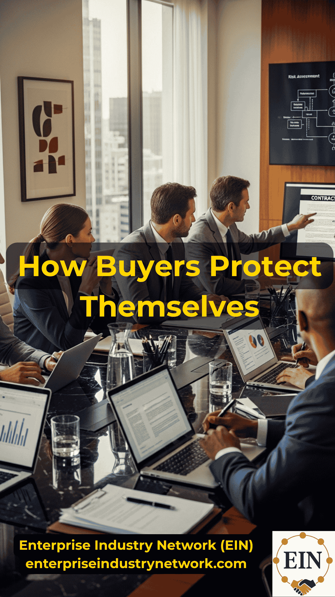 Business buyer reviewing acquisition risks including financials, customer concentration, contracts, working capital, deal structure, and due diligence with EIN Business Brokers