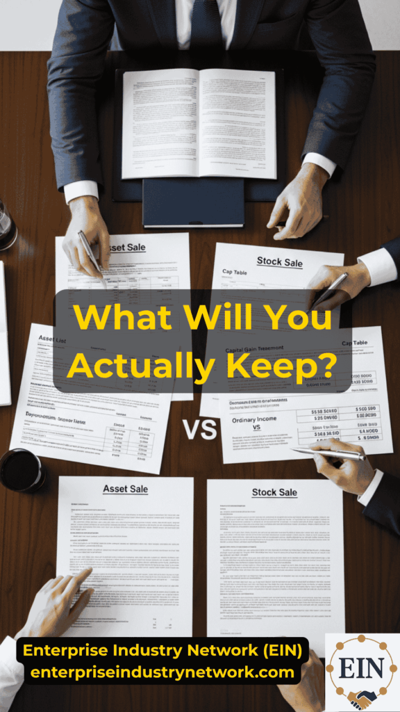 Selling a Business? How Taxes Affect What You Keep | EIN Business Brokers | Enterprise Industry Network | EINBB