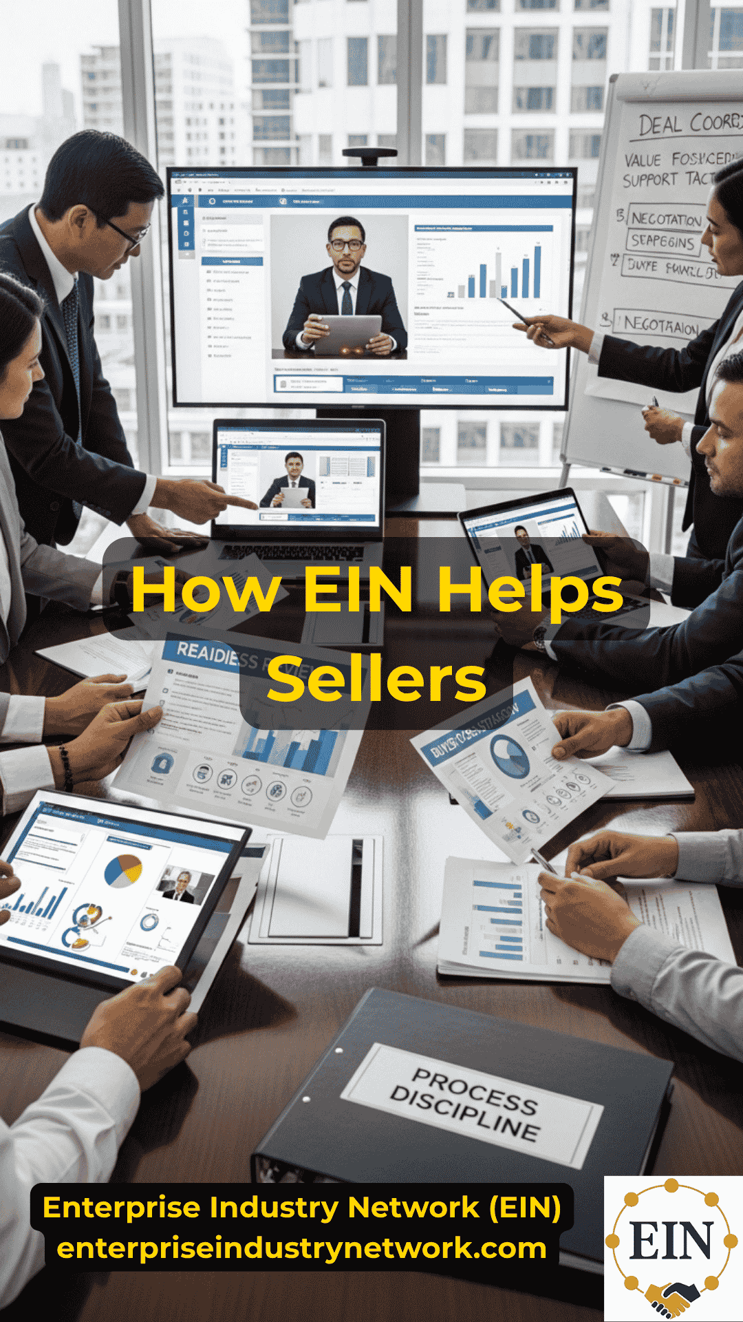 Business owner receiving seller support through valuation, buyer outreach, due diligence, negotiation, and closing with EIN Business Brokers