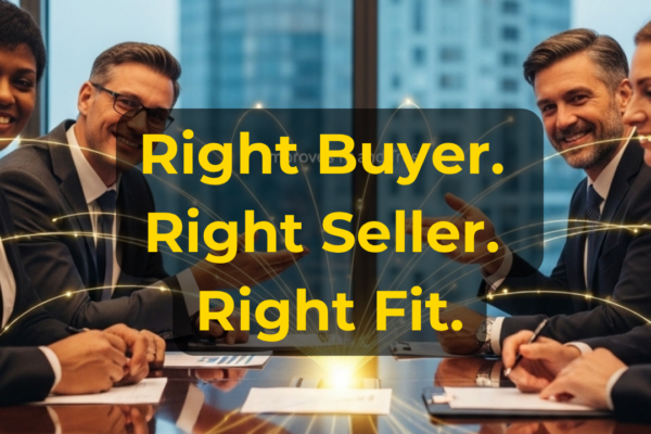 Business broker matching a business seller with qualified acquisition buyers based on valuation, financial capacity, strategic fit, financing, and transaction goals