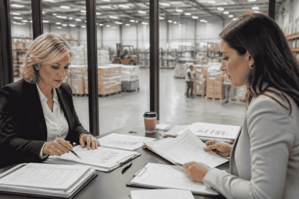 Business buyer reviewing revenue cash flow and existing debt for acquisition financing
