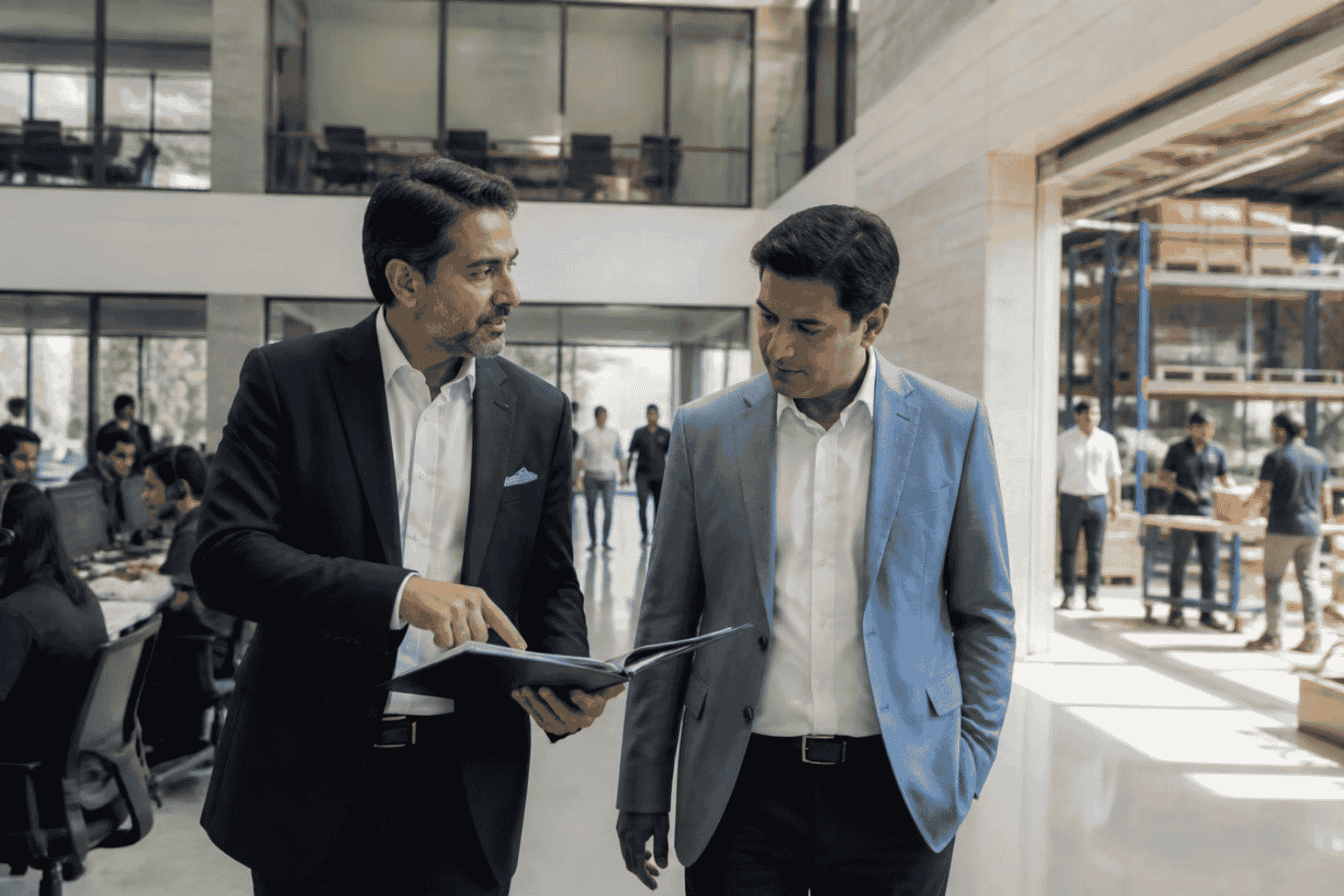 Business owner and advisor evaluating readiness for a major strategic decision