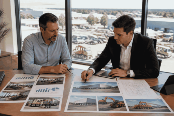 Business owner comparing SBA 7a and SBA 504 financing for business growth