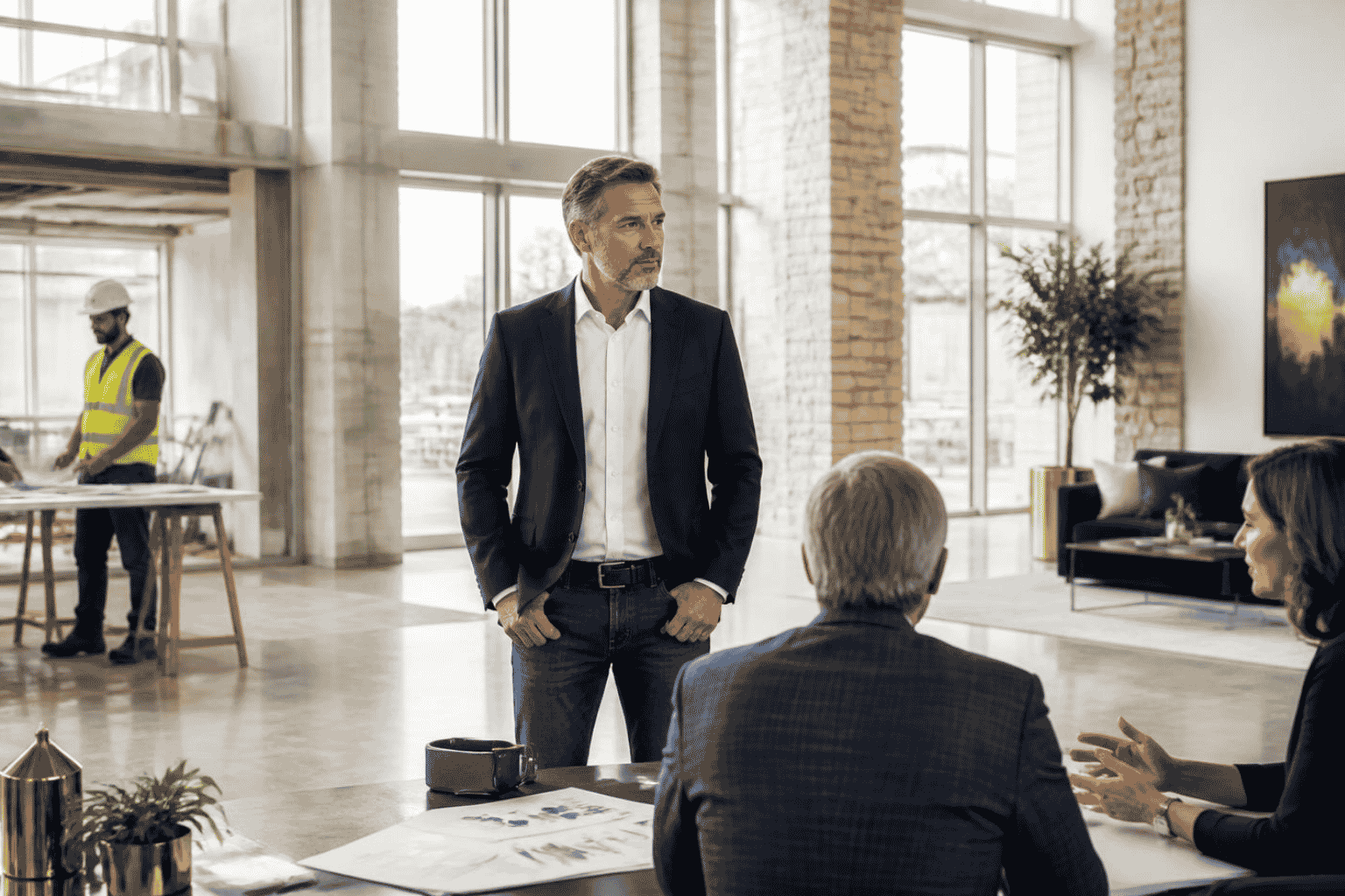 Business owner and strategic advisor comparing selling funding and growth options