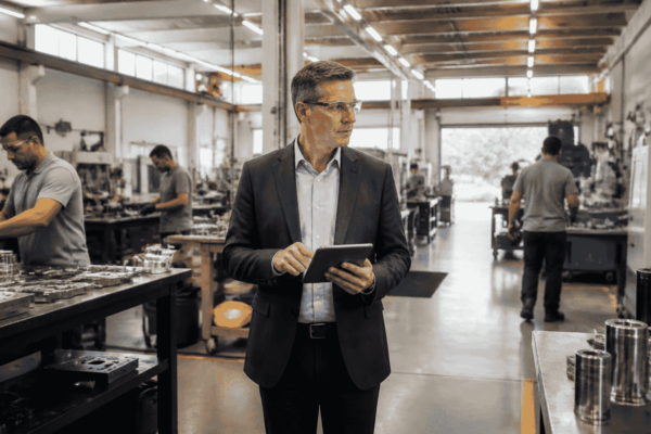 Business owner and broker evaluating whether a company is ready for a confidential valuation
