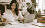 Startup founder reviewing business credit card readiness and business registration documents