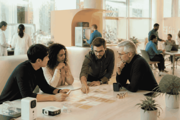 Startup founders and venture advisor building an investor-ready use-of-funds plan
