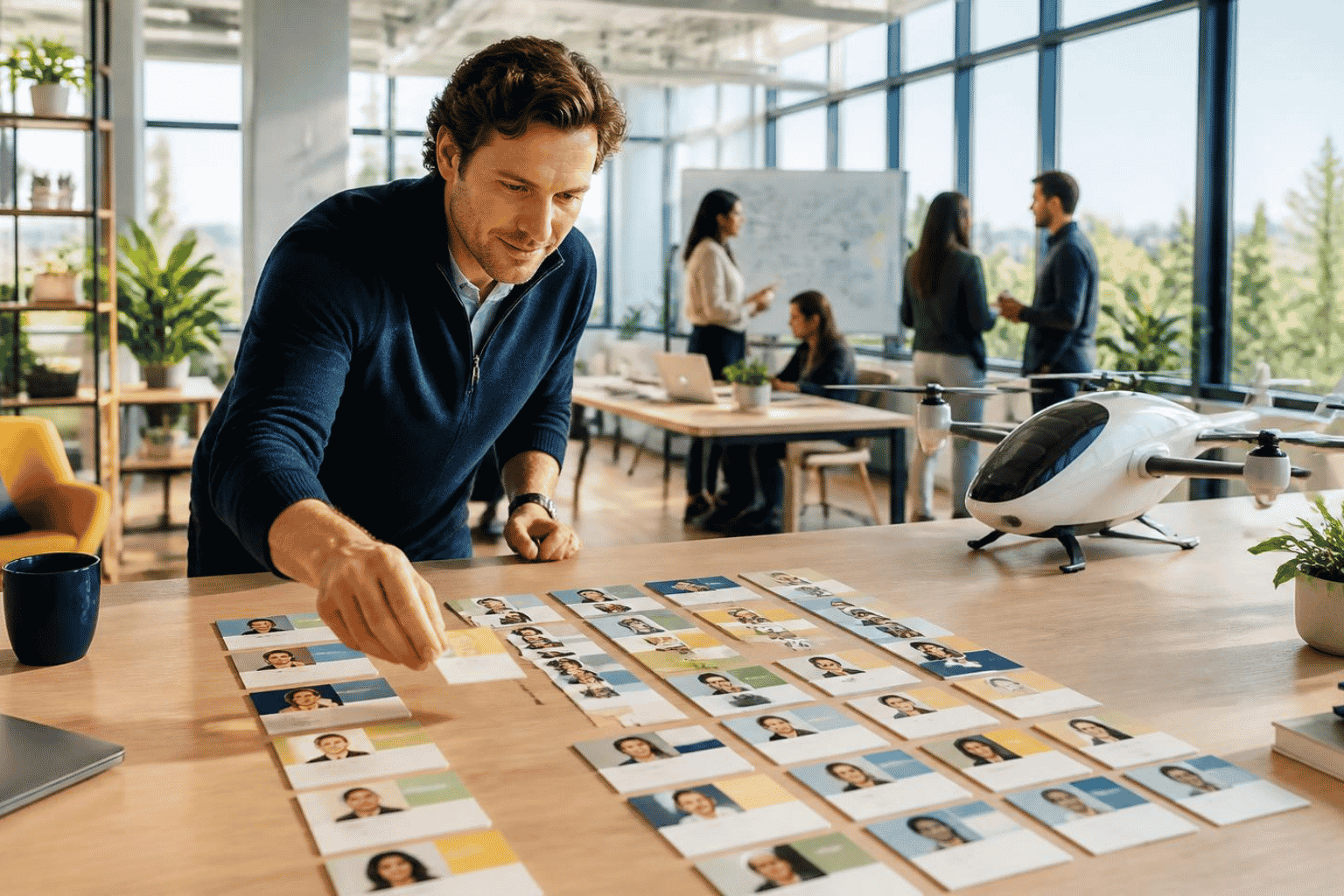 Startup founder and venture advisor identifying the right investors for a fundraising round