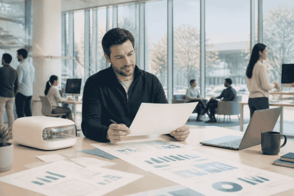 Startup founder and venture advisor preparing for investor questions before raising capital
