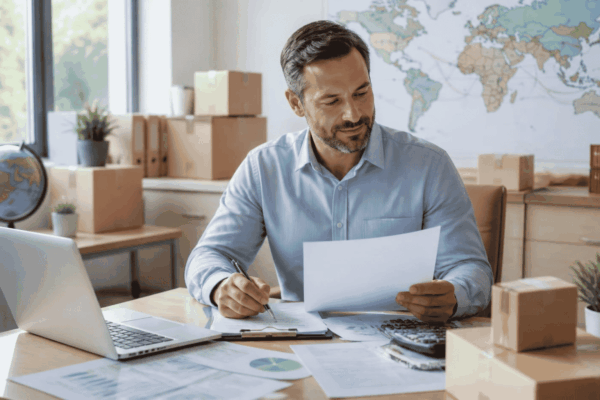 U.S. business owner reviewing SBA funding readiness while planning future business growth