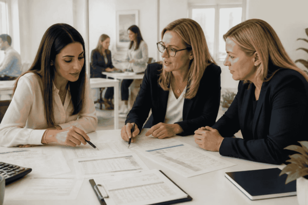 Business owner reviewing working capital funding readiness with a funding advisor
