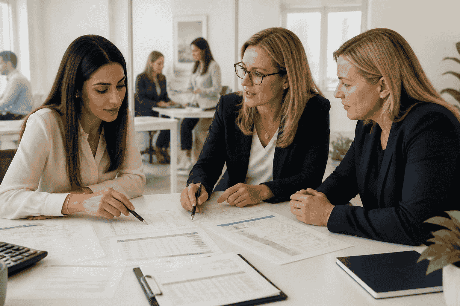 Business owner reviewing working capital funding readiness with a funding advisor