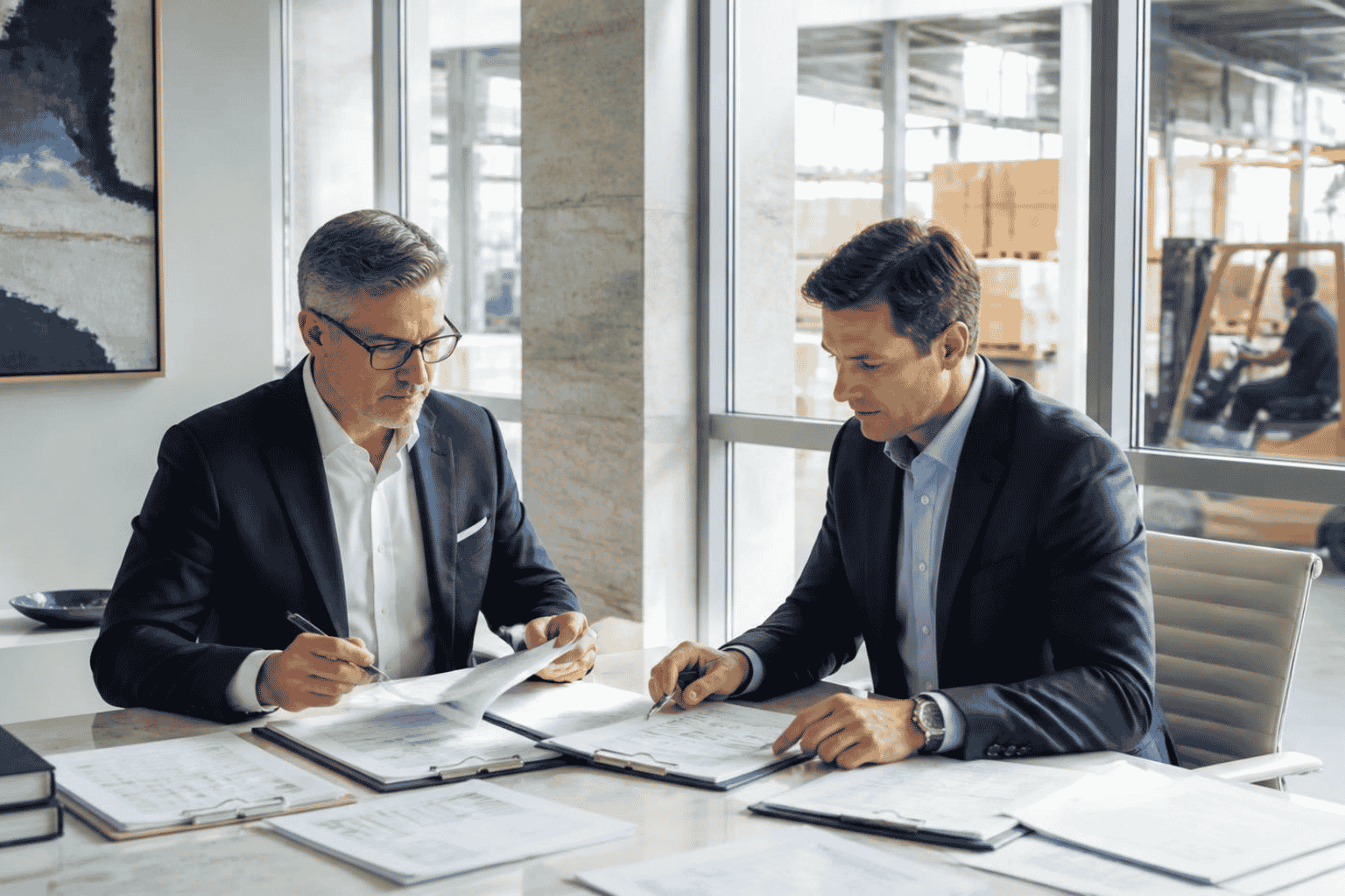 Business buyer reviewing asset based lending for an acquisition using receivables inventory and equipment