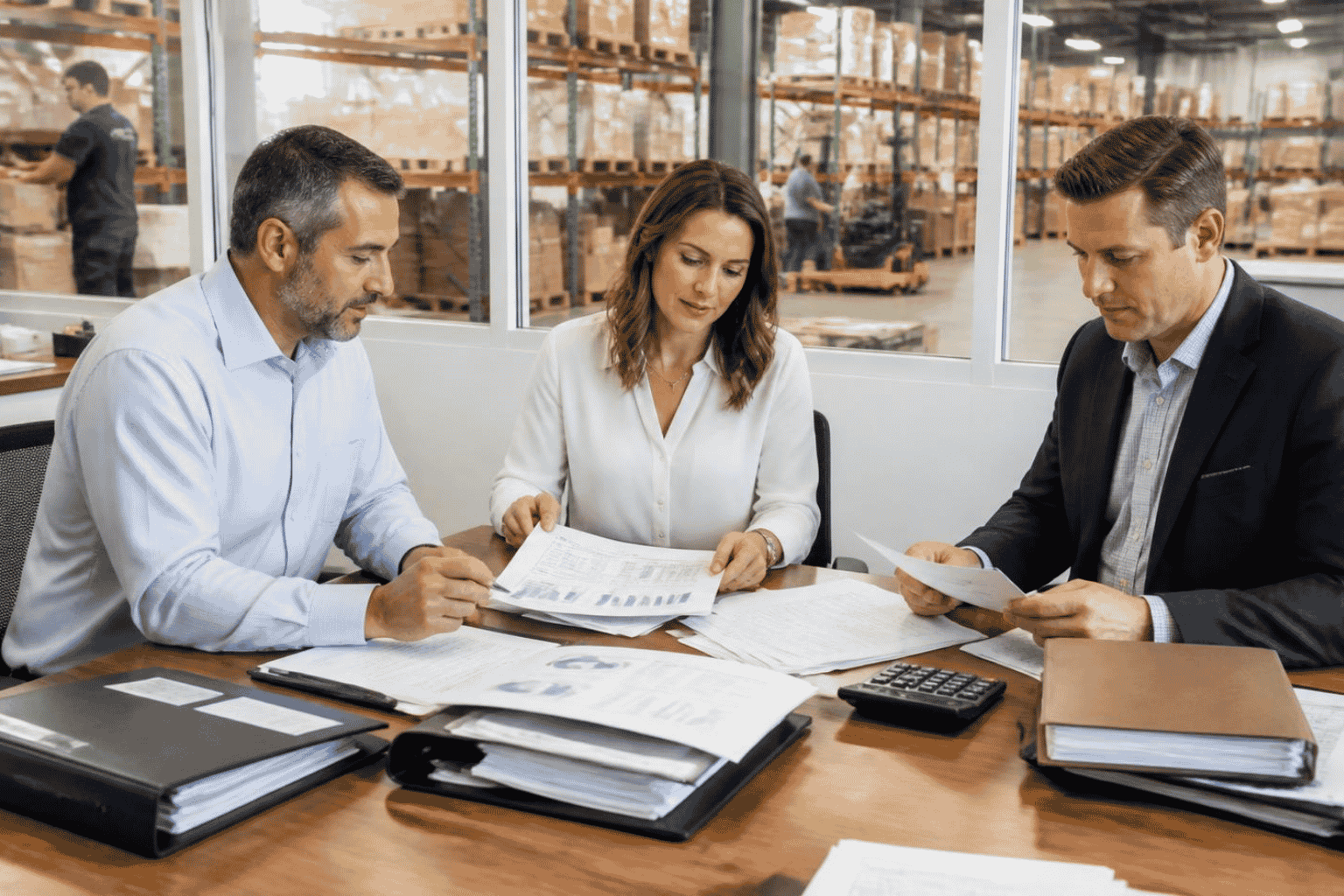 Business buyer reviewing a strong credit revenue and cash flow profile before seeking acquisition funding