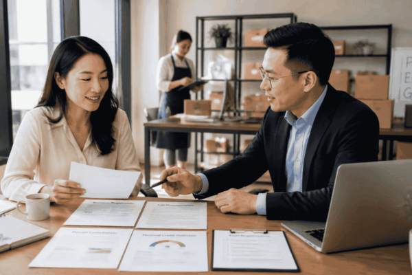 Business owner reviewing whether an EIN alone is enough to qualify for a business loan