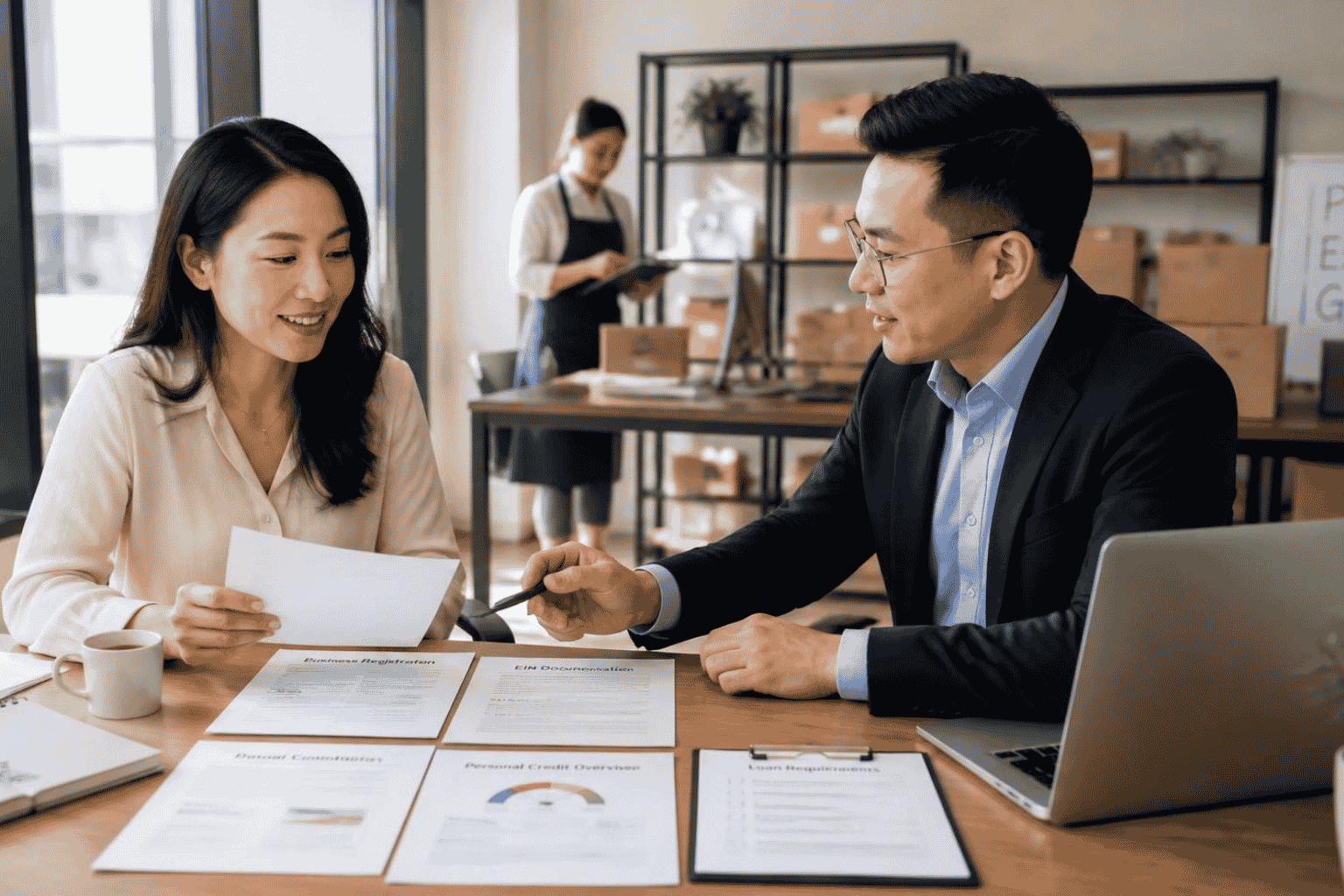 Business owner reviewing whether an EIN alone is enough to qualify for a business loan