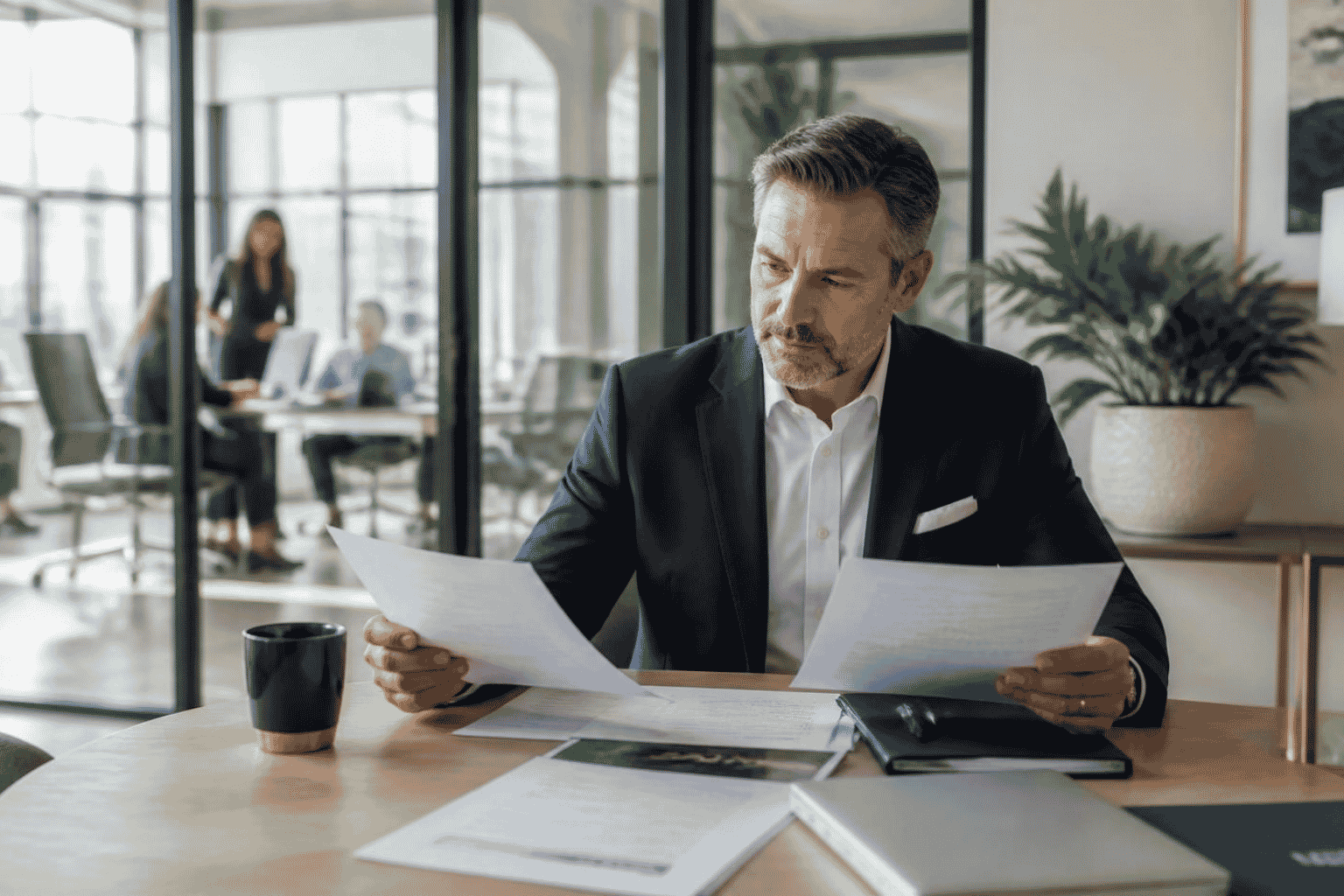 Business owner and advisor comparing recapitalization with a full business sale