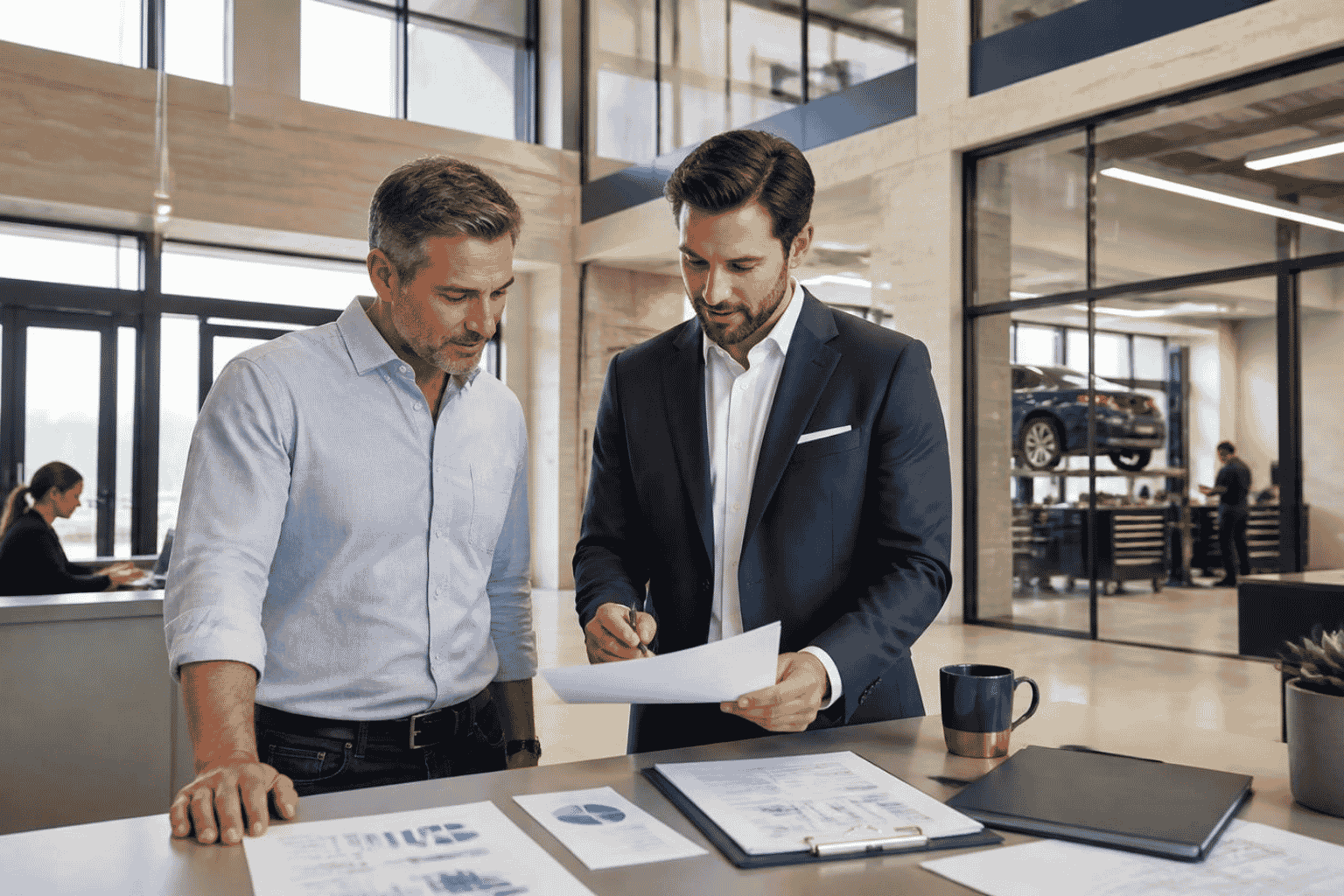 Business owner reviewing SBA 504 financing for a commercial real estate purchase