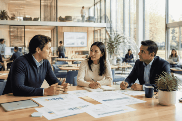 Startup founder and venture advisor planning a bridge round before the next major financing