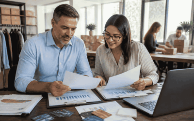 Business owner with strong revenue reviewing existing debt before seeking additional business funding