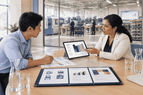 Business buyer reviewing acquisition financing and post-closing expansion capital