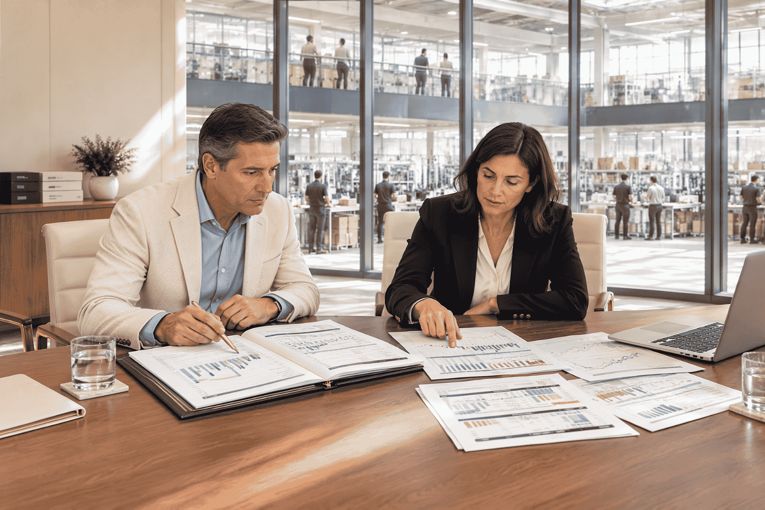 Business buyer reviewing existing company debt before seeking an acquisition loan