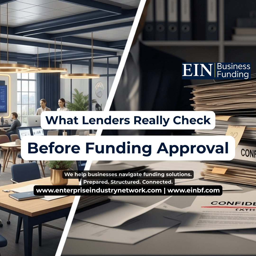 Business funding readiness checklist covering financial records, cash flow, existing debt, bank activity, credit, documentation, use of funds, repayment capacity, and financing preparation.