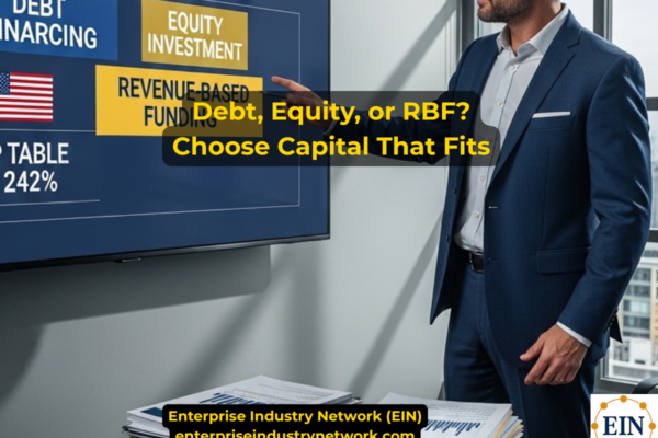 Debt vs equity vs revenue-based financing comparison for business owners evaluating repayment, ownership, cash flow, growth capital, and funding options.