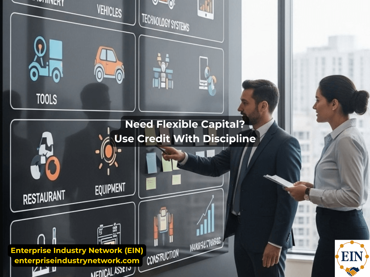 Equipment financing for business owners purchasing machinery, commercial vehicles, technology, medical equipment, restaurant equipment, and other business assets.