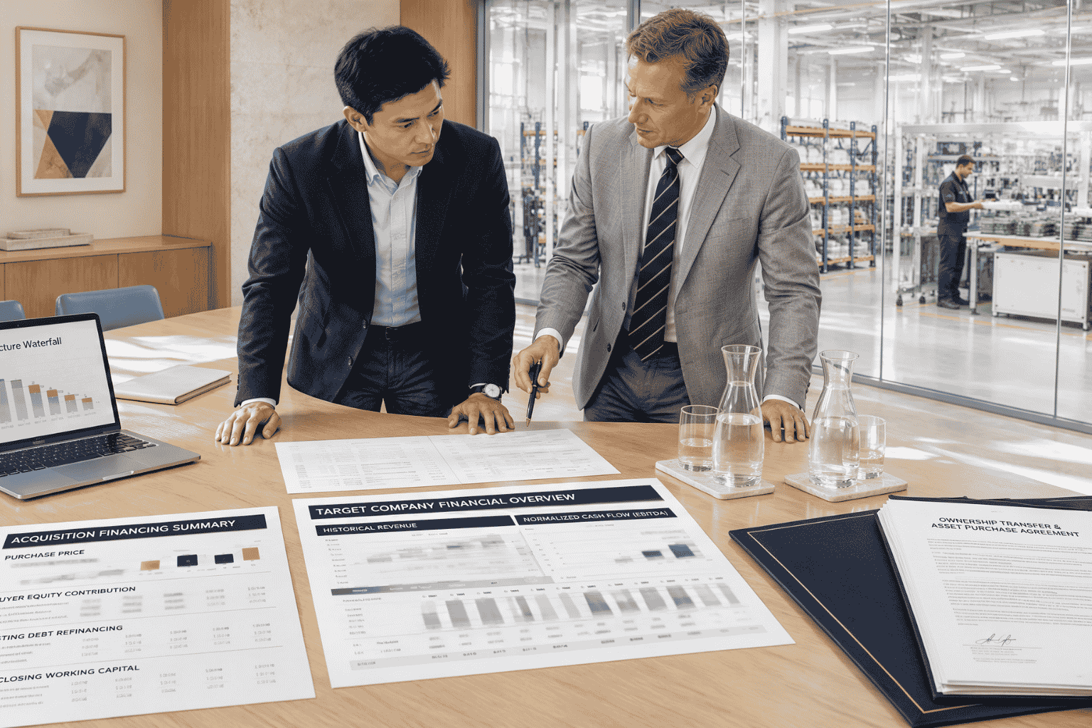 Professional services owner reviewing SBA working capital financing for a large client contract