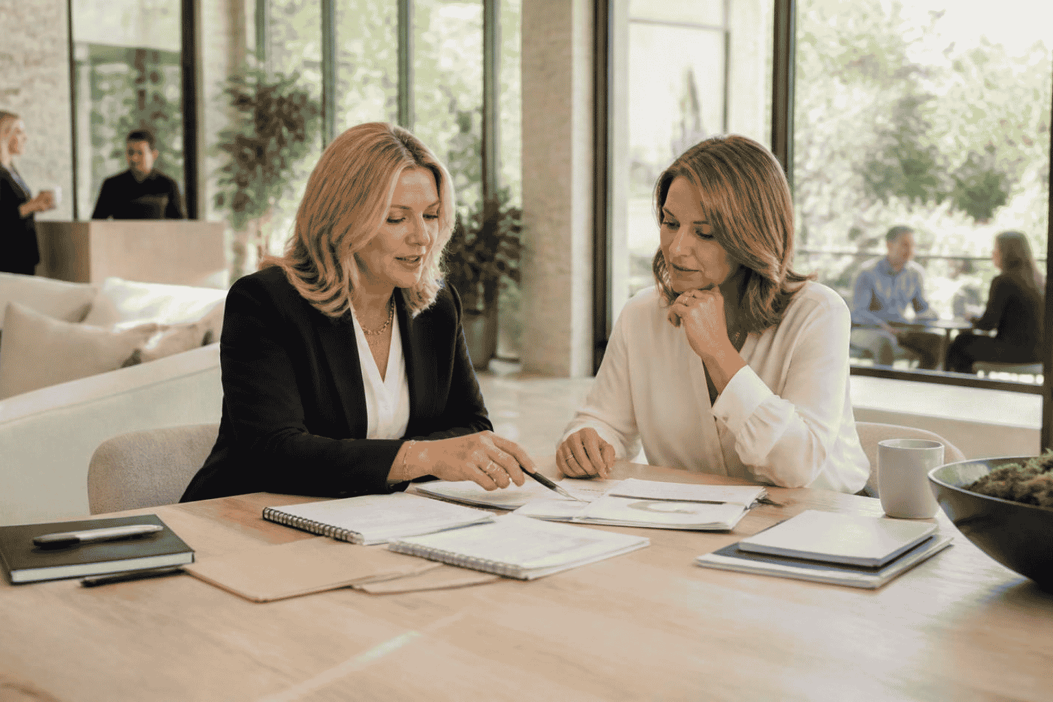 Business owner and advisor deciding whether to sell a company now or build more value first